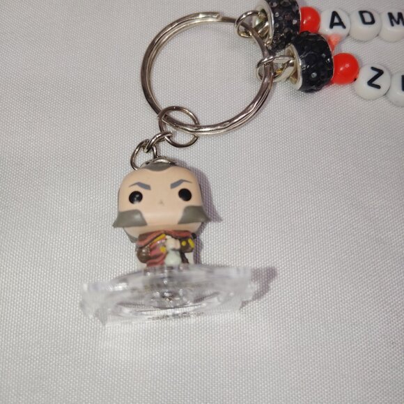 Funko Pop Bitty Admiral Zhao Handmade Beaded Keychain Avatar: The Last Airbender - Picture 2 of 3